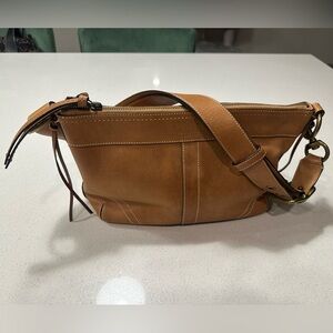 Coach Tan Leather Crossbody Bag